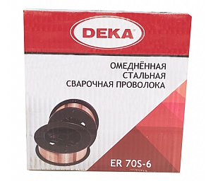 Проволока омедненная ER70S-6 (Св-08Г2С) ф 1,0 мм (15 кг) Deka