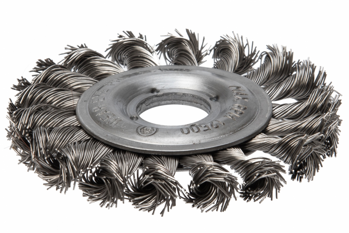 Щетка дисковая, витая для УШМ (нерж.) 125х22,2 №567 Профоснастка Мастер
