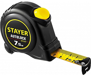 Рулетка STAYER AUTOLOCK 7,5х25 (с автостопом)