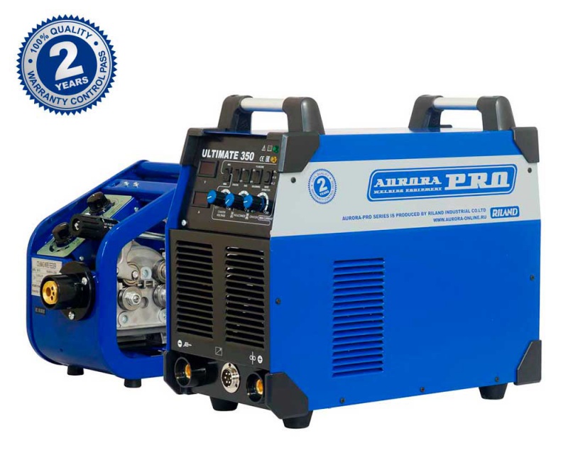 Сварочный полуавтомат AuroraPRO ULTIMATE 350 с открытым подающим механизмом (MIG/MAG+MMA)