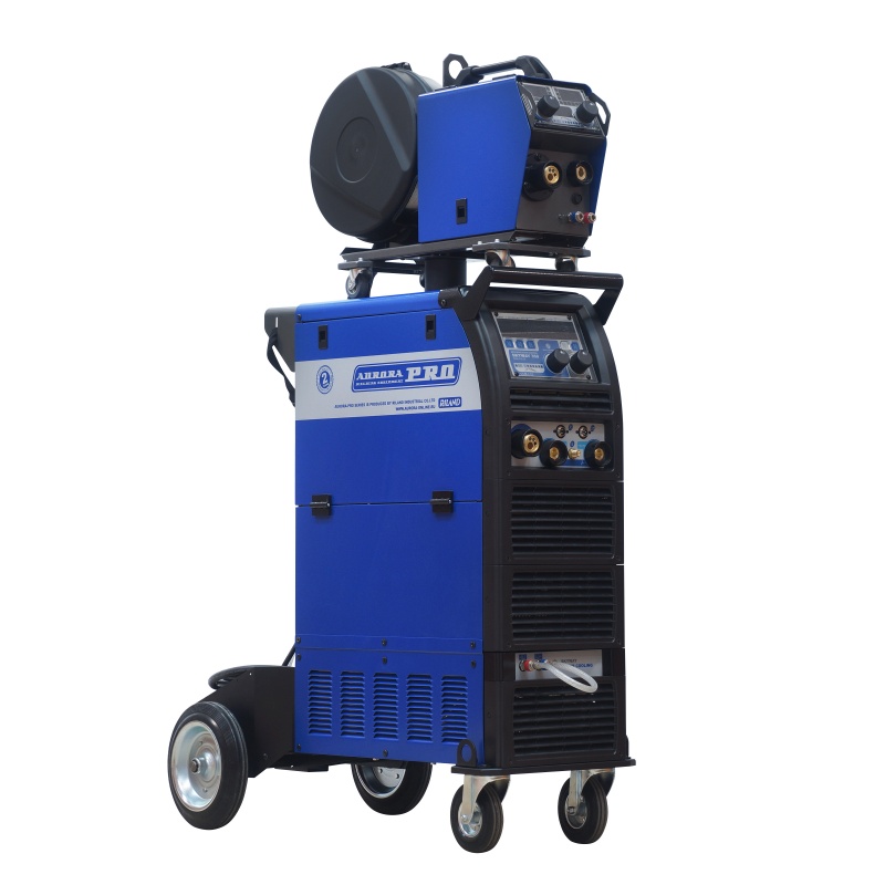 Сварочный полуавтомат для сварки алюминия AuroraPRO SKYWAY 350 DUAL PULSE с водяным охлаждением и выносным механизмом подачи проволоки