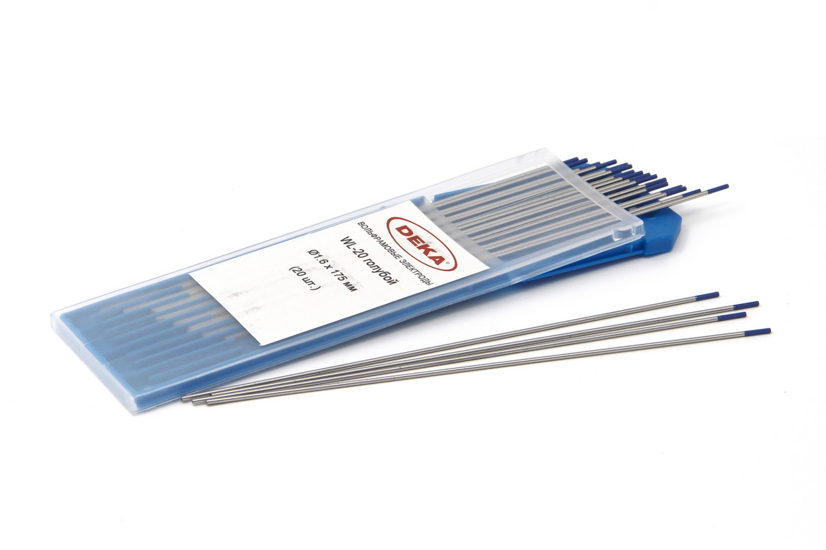 Вольфрамовые электроды WL-20 ф 1,6 мм, голубой Deka