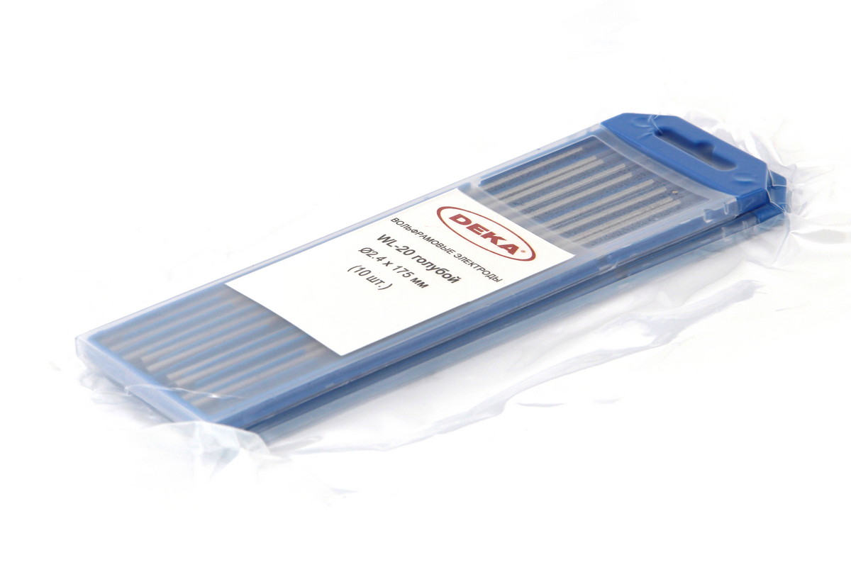 Вольфрамовые электроды WL-20 ф 2,4 мм, голубой Deka