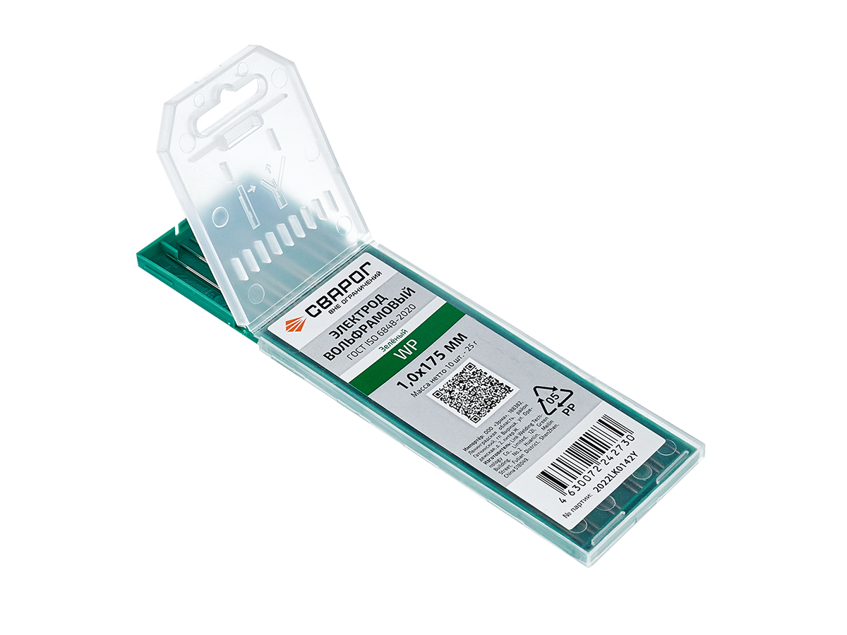 Вольфрамовые электроды WP ф 1,0 мм, зеленый Сварог