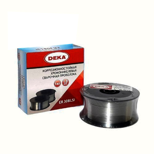 Нержавеющая проволока MIG ER-308LSi (Св-04Х19Н9) ф 0,8 мм (1 кг) Deka